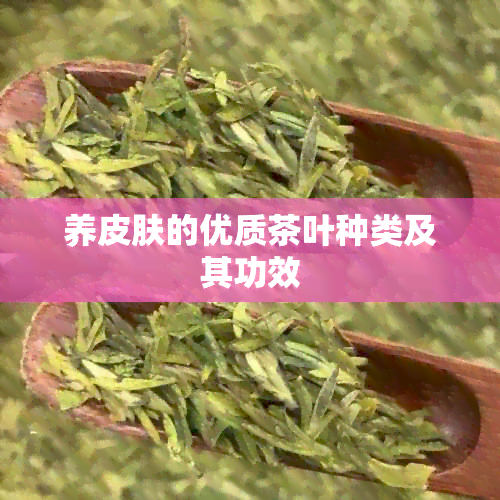 养皮肤的优质茶叶种类及其功效