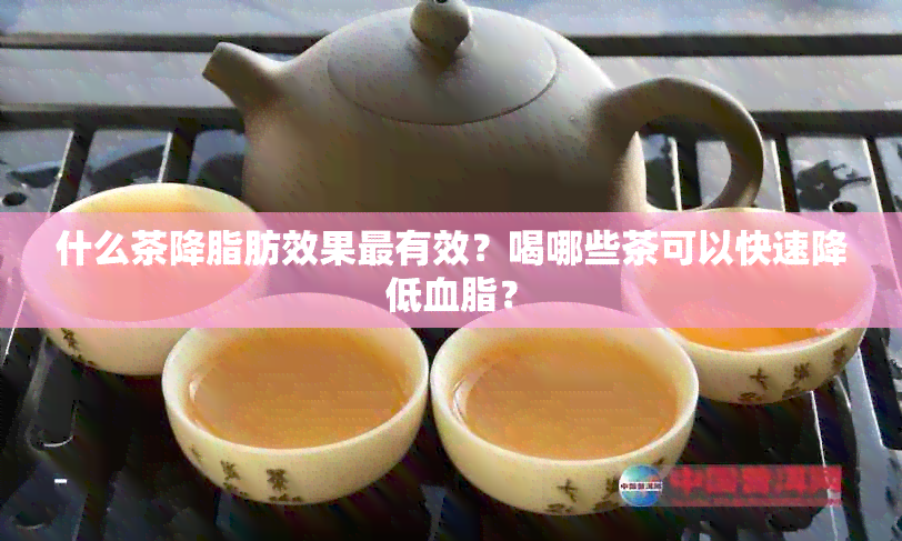 什么茶降脂肪效果最有效？喝哪些茶可以快速降低血脂？