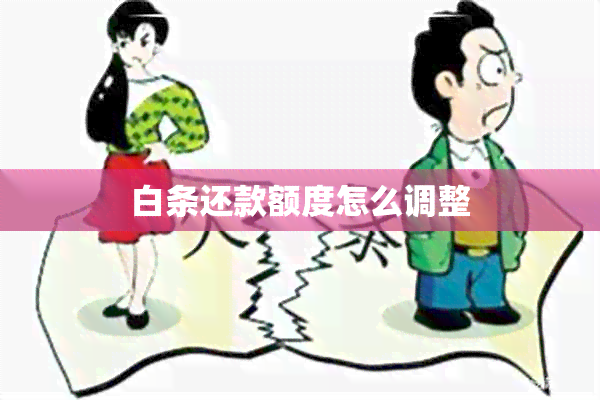 白条还款额度怎么调整