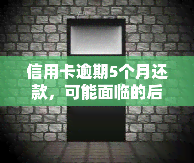 信用卡逾期5个月还款，可能面临的后果与解决方案