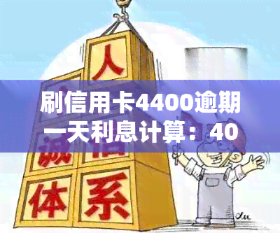 刷信用卡4400逾期一天利息计算：4000元与4万逾期的罚款差异解析