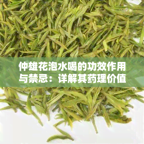 仲雄花泡水喝的功效作用与禁忌：详解其理价值与适用范围