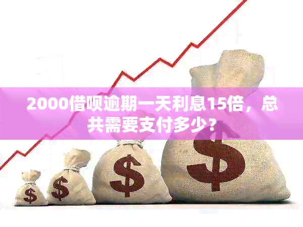 2000借呗逾期一天利息15倍，总共需要支付多少？