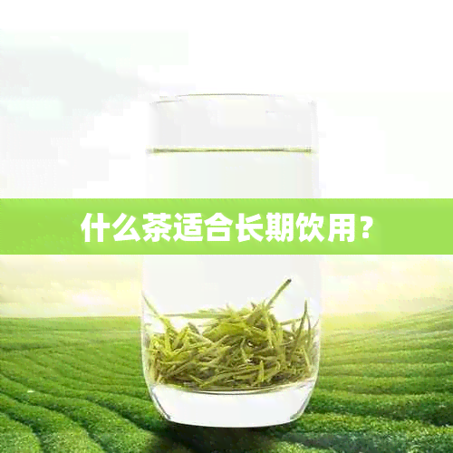 什么茶适合长期饮用？