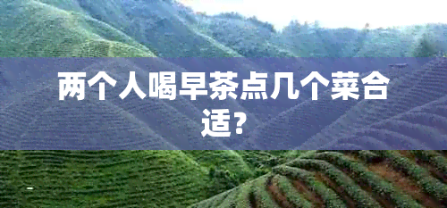 两个人喝早茶点几个菜合适？