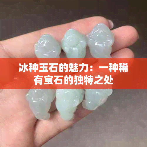 冰种玉石的魅力：一种稀有宝石的独特之处