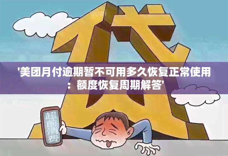 '美团月付逾期暂不可用多久恢复正常使用：额度恢复周期解答'