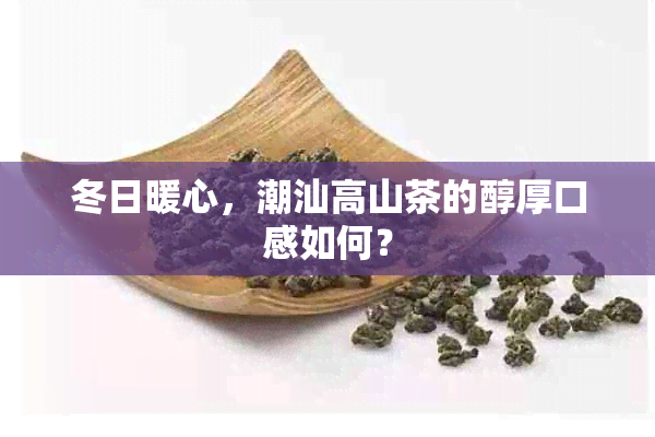 冬日暖心，潮汕高山茶的醇厚口感如何？