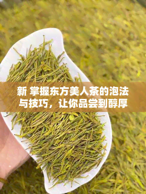 新 掌握东方美人茶的泡法与技巧，让你品尝到醇厚香浓的好味道