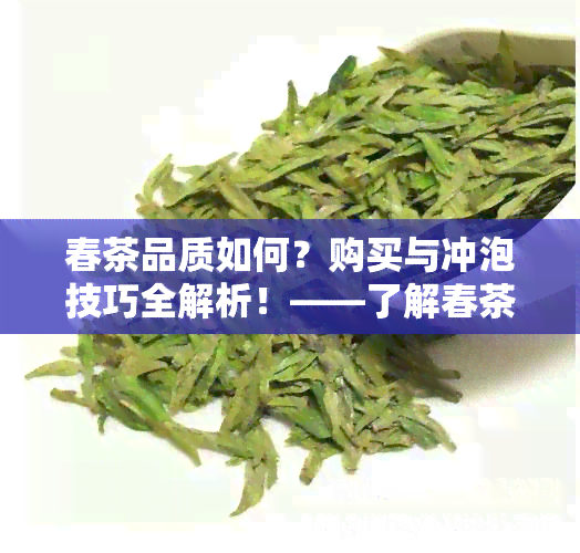 春茶品质如何？购买与冲泡技巧全解析！——了解春茶叶的优质选择与饮用方法