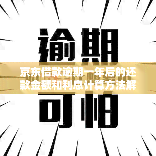 京东借款逾期一年后的还款金额和利息计算方法解析：用户必看的全面指南