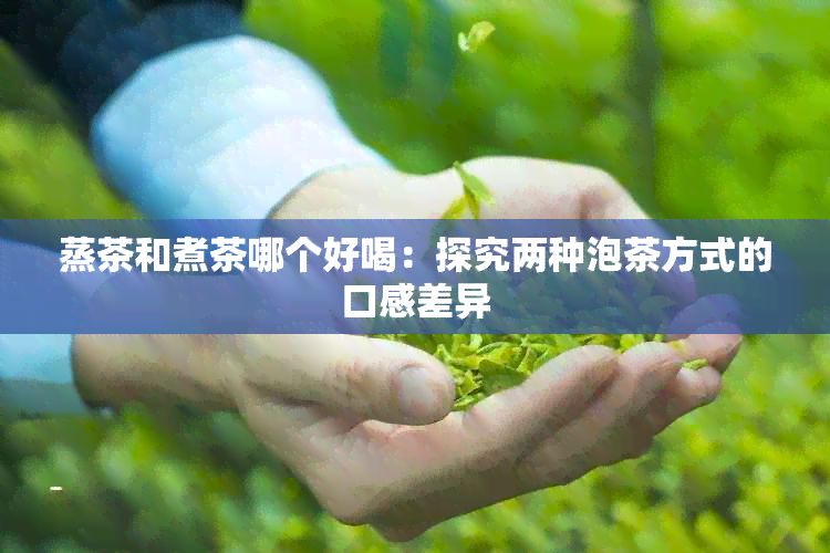 蒸茶和煮茶哪个好喝：探究两种泡茶方式的口感差异