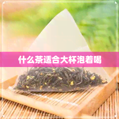 什么茶适合大杯泡着喝