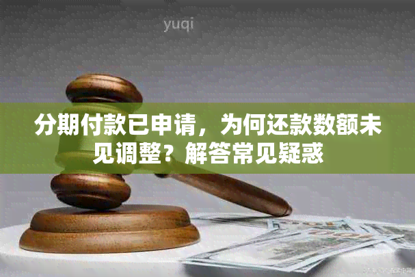 分期付款已申请，为何还款数额未见调整？解答常见疑惑