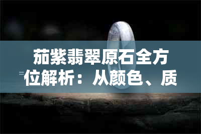 茄紫翡翠原石全方位解析：从颜色、质地到价值与选购技巧的全面了解