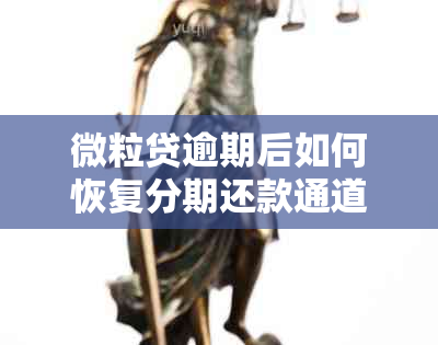 微粒贷逾期后如何恢复分期还款通道？关闭后有什么解决办法？