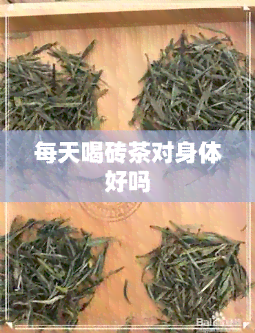 每天喝砖茶对身体好吗