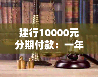 建行10000元分期付款：一年内还款详细计算，包括利息和手续费