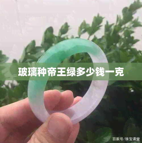 玻璃种帝王绿多少钱一克