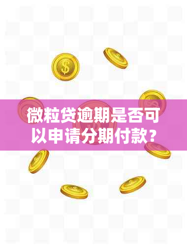 微粒贷逾期是否可以申请分期付款？了解详细流程及条件