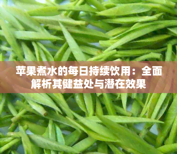 苹果煮水的每日持续饮用：全面解析其健益处与潜在效果