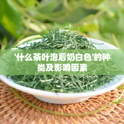 '什么茶叶泡后奶白色'的种类及影响因素