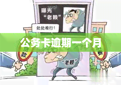 公务卡逾期一个月