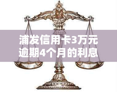 浦发信用卡3万元逾期4个月的利息计算方法及相关影响全面解析