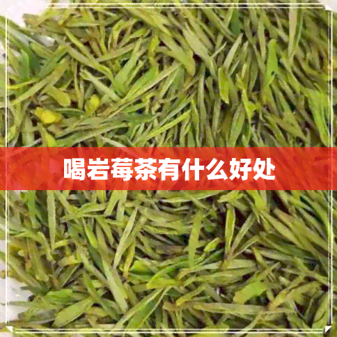 喝岩莓茶有什么好处