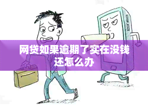 网贷如果逾期了实在没钱还怎么办