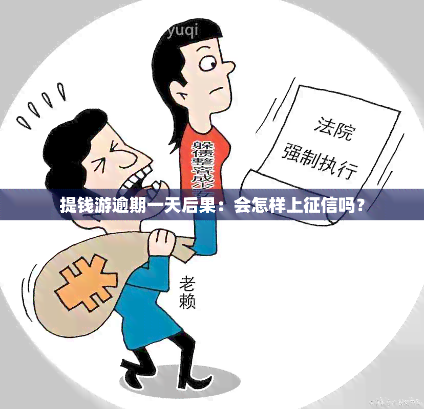 提钱游逾期一天后果：会怎样上吗？