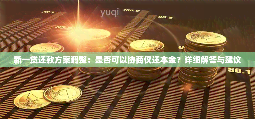 新一贷还款方案调整：是否可以协商仅还本金？详细解答与建议