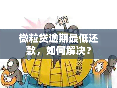 微粒贷逾期更低还款，如何解决？