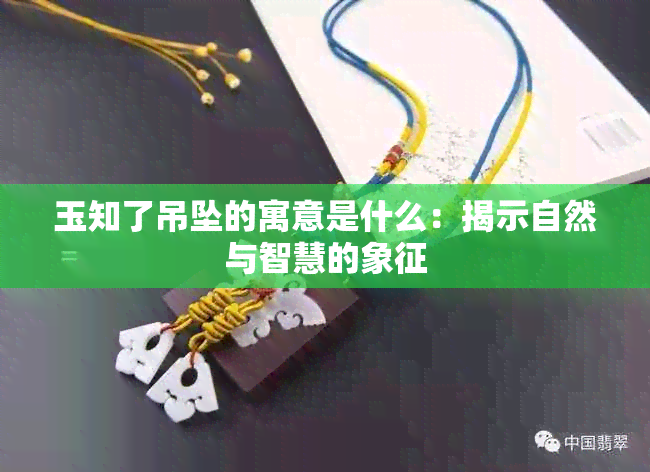 玉知了吊坠的寓意是什么：揭示自然与智慧的象征