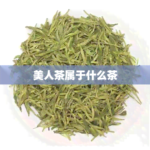 美人茶属于什么茶