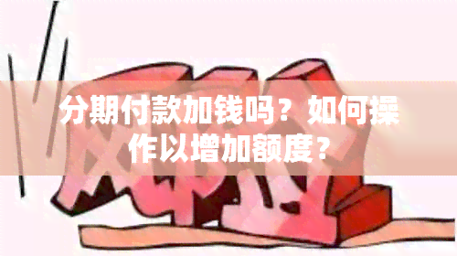 分期付款加钱吗？如何操作以增加额度？