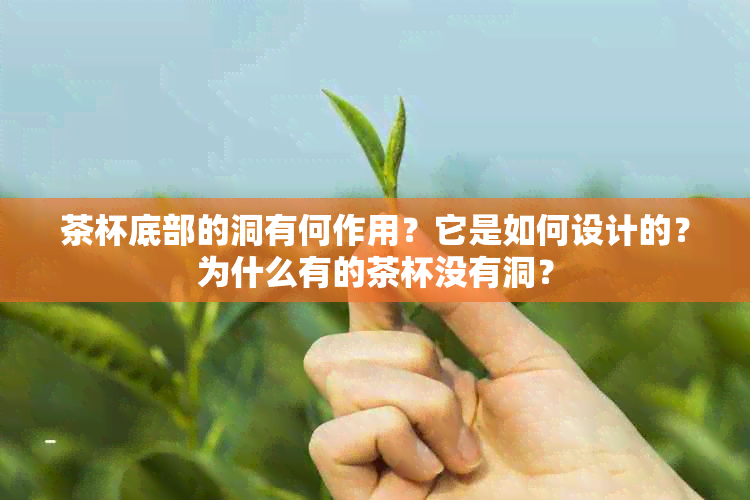 茶杯底部的洞有何作用？它是如何设计的？为什么有的茶杯没有洞？