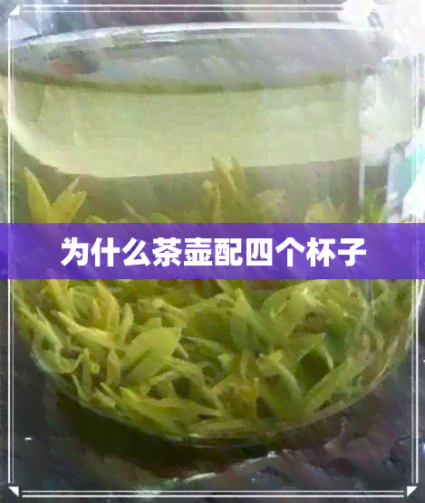 为什么茶壶配四个杯子