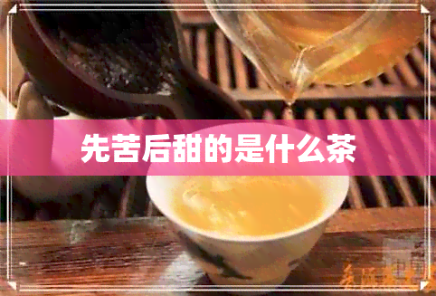 先苦后甜的是什么茶