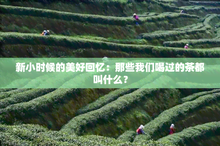 新小时候的美好回忆：那些我们喝过的茶都叫什么？