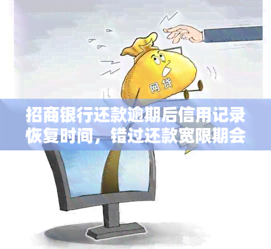 招商银行还款逾期后信用记录恢复时间，错过还款宽限期会怎样？