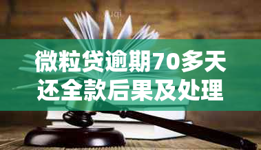 微粒贷逾期70多天还全款后果及处理方式