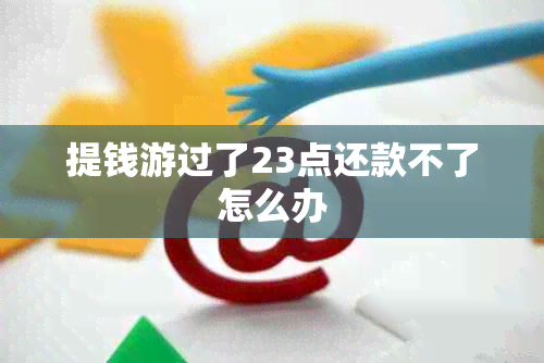 提钱游过了23点还款不了怎么办