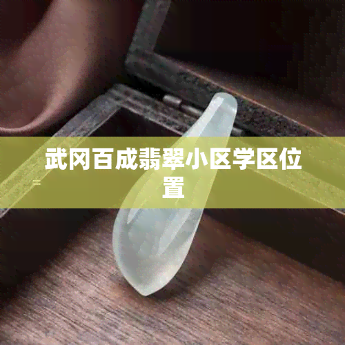 武冈百成翡翠小区学区位置