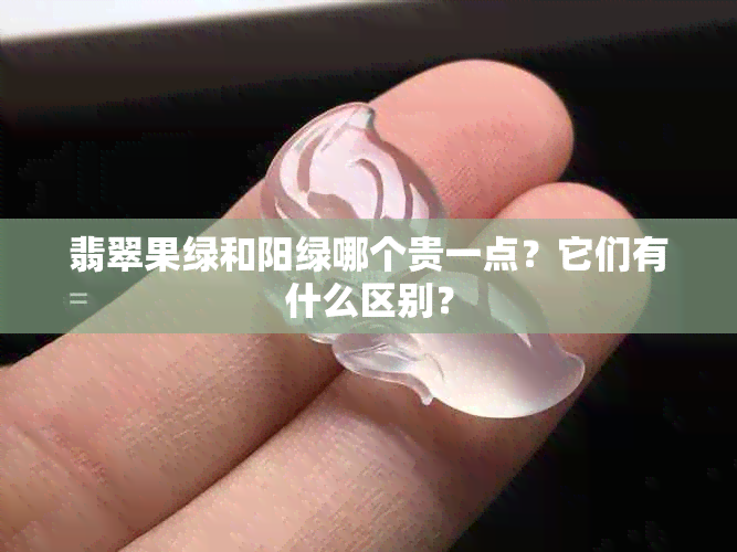 翡翠果绿和阳绿哪个贵一点？它们有什么区别？