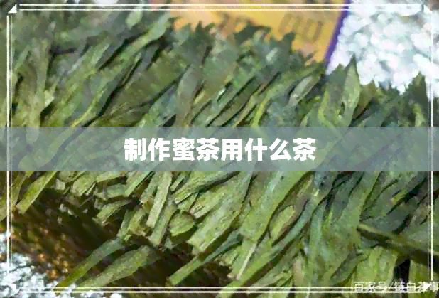 制作蜜茶用什么茶