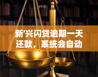 新'兴闪贷逾期一天还款，系统会自动扣除还款吗？还会有什么其他后果？'