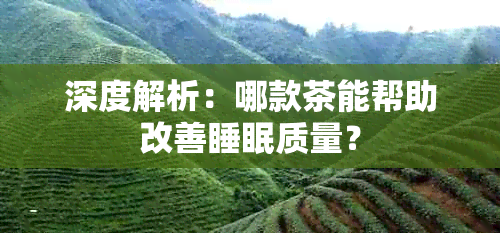 深度解析：哪款茶能帮助改善睡眠质量？