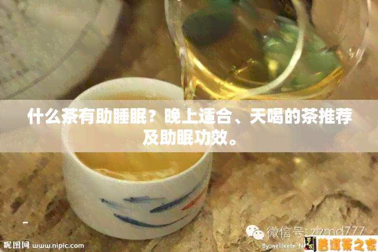 什么茶有助睡眠？晚上适合、天喝的茶推荐及助眠功效。