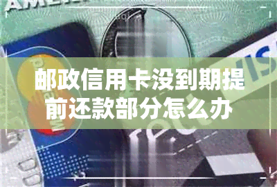 邮政信用卡没到期提前还款部分怎么办